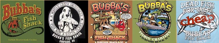 Panel of Bubba's Fish Shack T-shirt